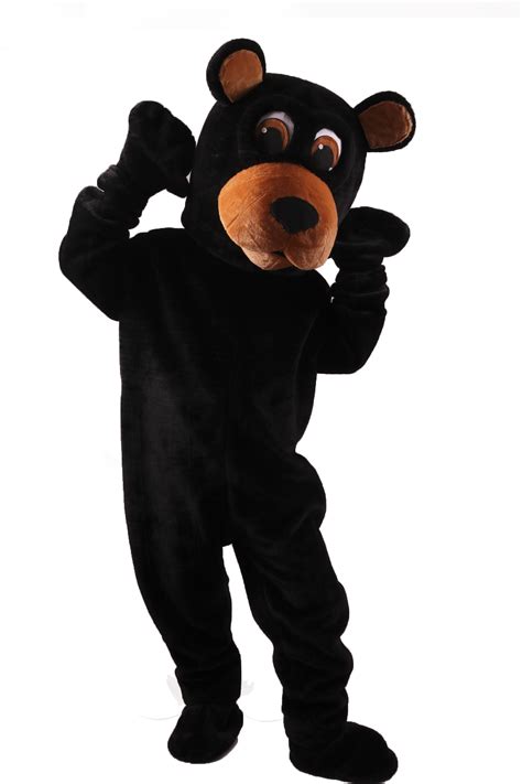 Bear themed mascot suit in black